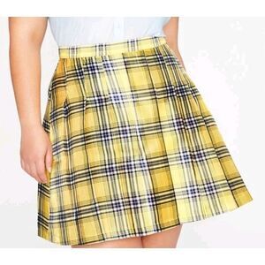 Frenemies Forever Plaid Skirt Size  2XL